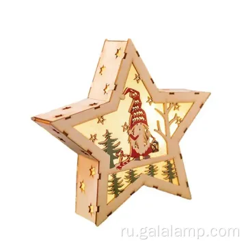 Очаровательная лампа для головоломки дома Санта